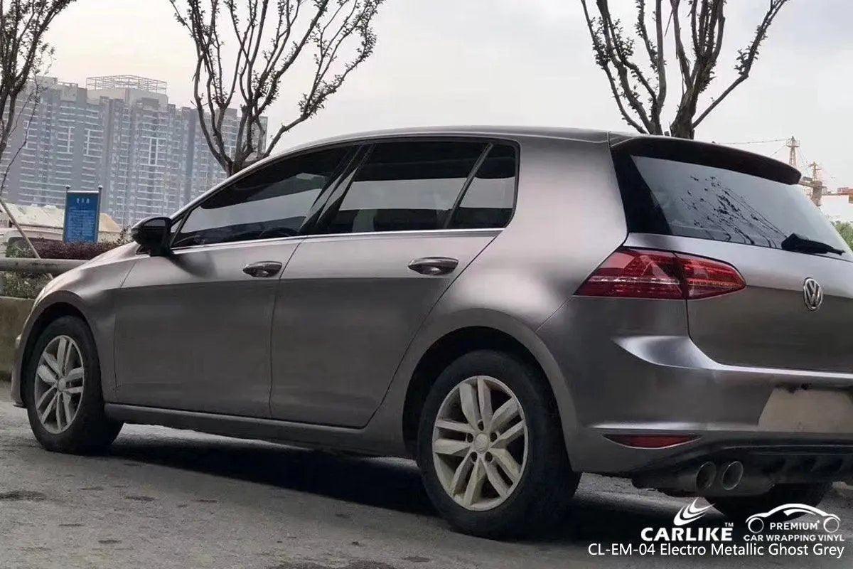 CARLIKE CL-EM-04 Matte Electro Metallic Ghost Grey Vinyl CARLIKE Car Wrapping Vinyl