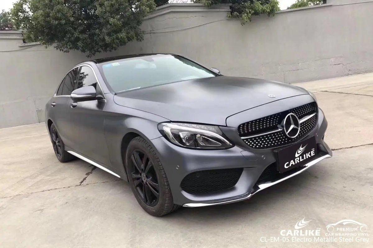 CARLIKE CL-EM-05 Matte Electro Metallic Steel Grey Vinyl - CARLIKE WRAP