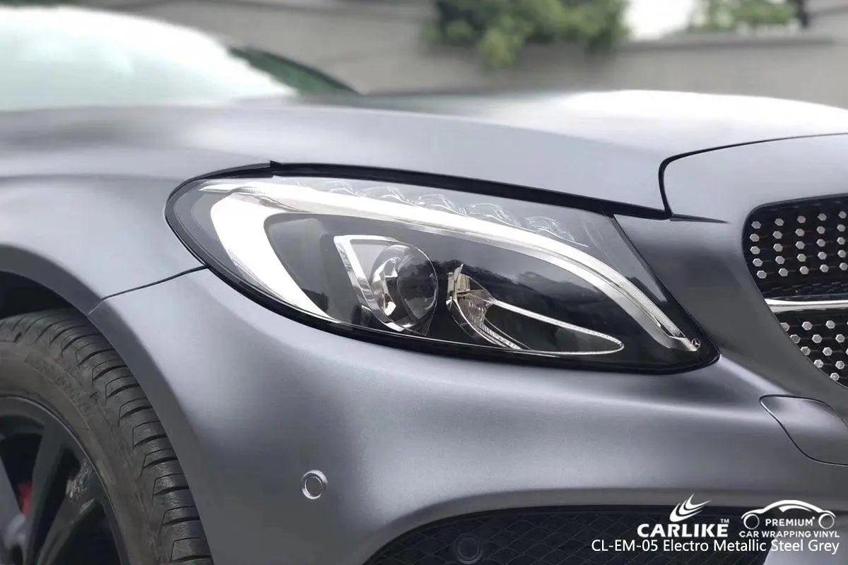 CARLIKE CL-EM-05 Matte Electro Metallic Steel Grey Vinyl - CARLIKE WRAP