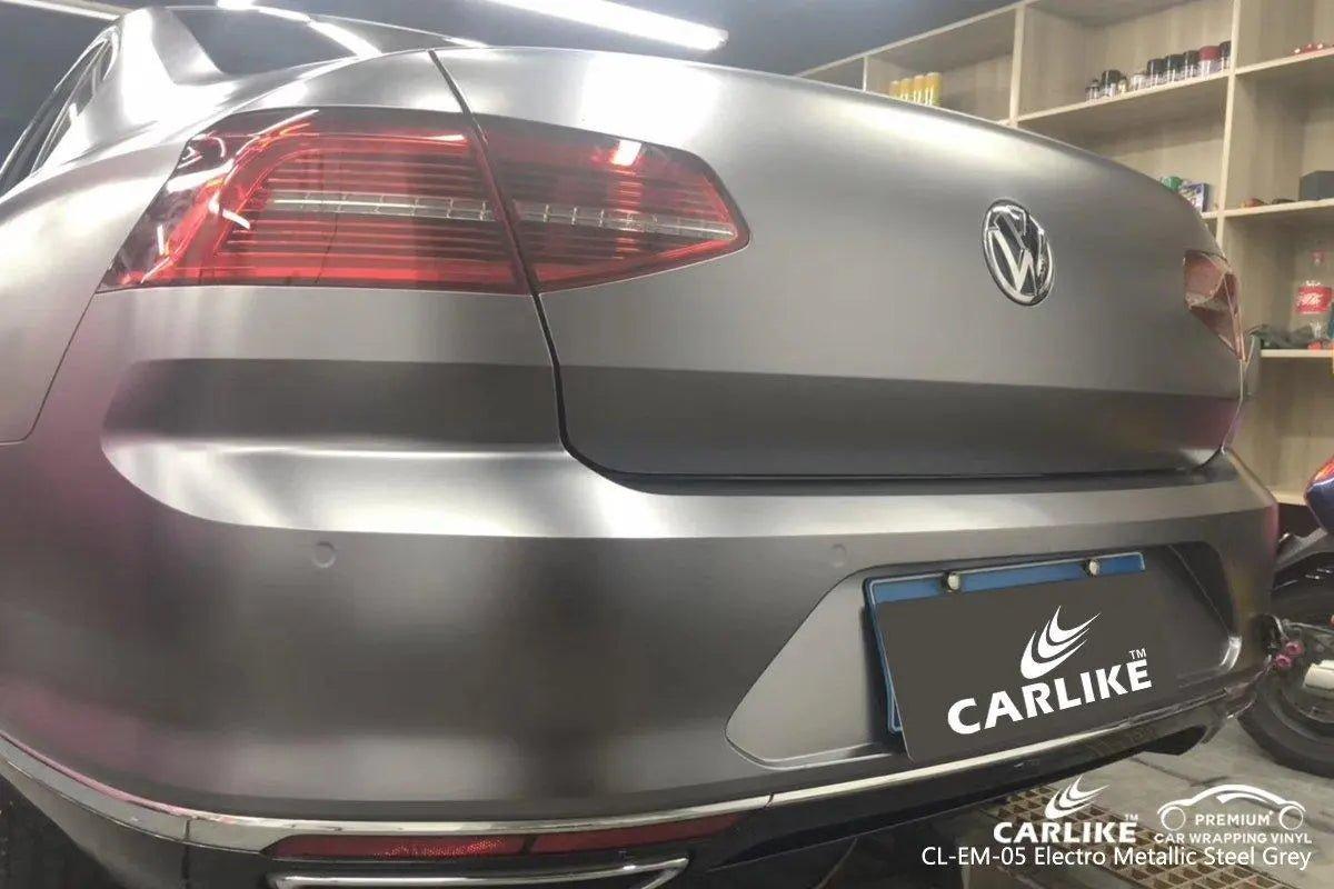 CARLIKE CL-EM-05 Matte Electro Metallic Steel Grey Vinyl - CARLIKE WRAP