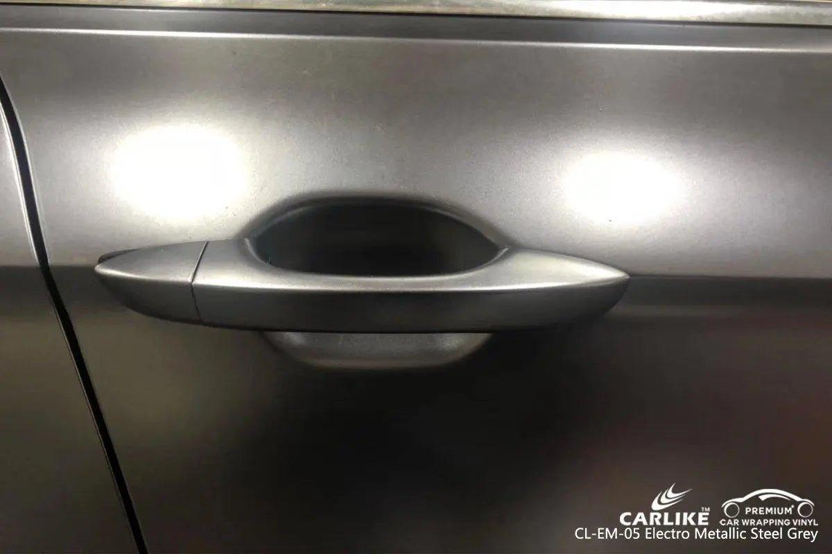 CARLIKE CL-EM-05 Matte Electro Metallic Steel Grey Vinyl - CARLIKE WRAP