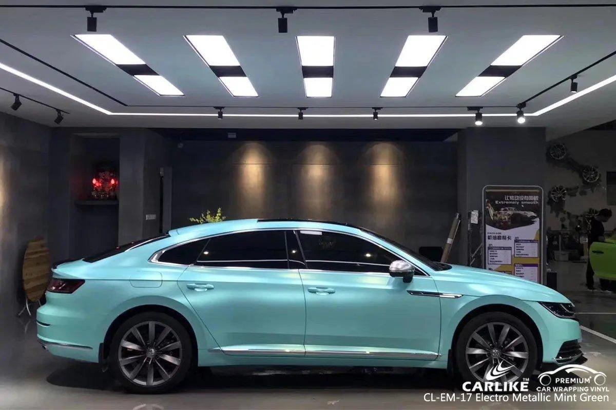 CARLIKE CL-EM-17 Matte Electro Metallic Mint Green Vinyl - CARLIKE WRAP
