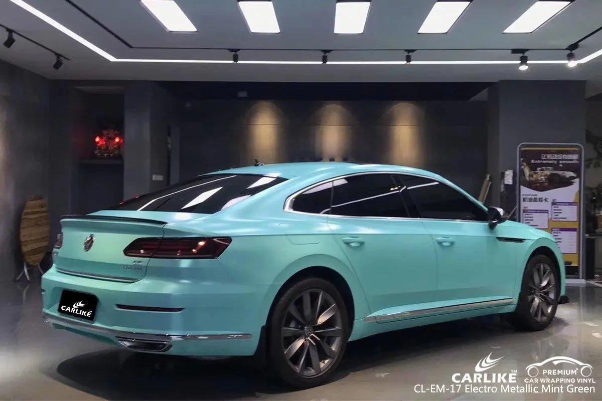 CARLIKE CL-EM-17 Matte Electro Metallic Mint Green Vinyl - CARLIKE WRAP