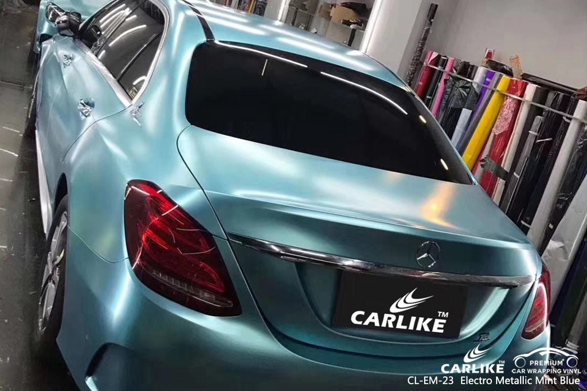 CARLIKE CL-EM-23 Matte Electro Metallic Mint Blue Vinyl - CARLIKE WRAP