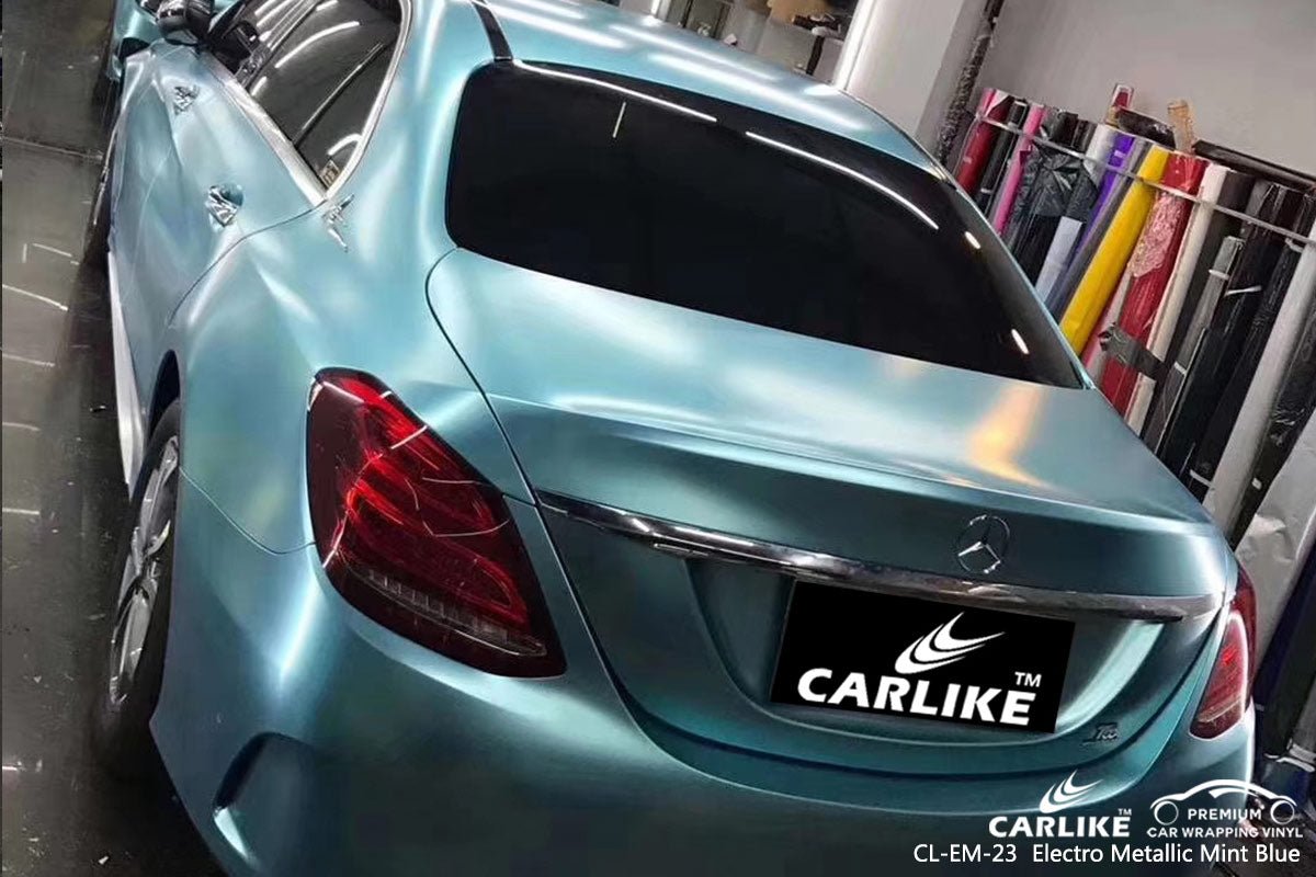 CARLIKE CL-EM-23 Matte Electro Metallic Mint Blue Vinyl - CARLIKE WRAP