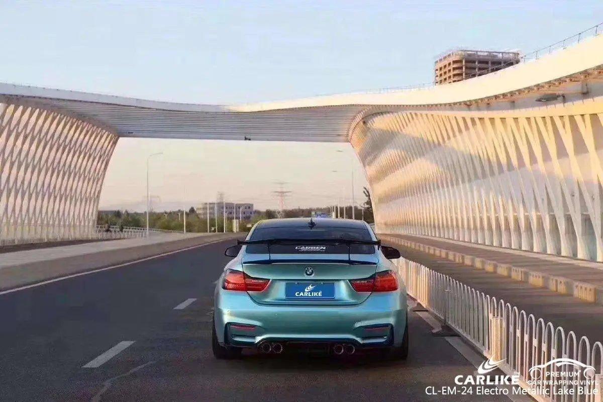 CARLIKE CL-EM-24 Matte Electro Metallic Lake Blue Vinyl - CARLIKE WRAP