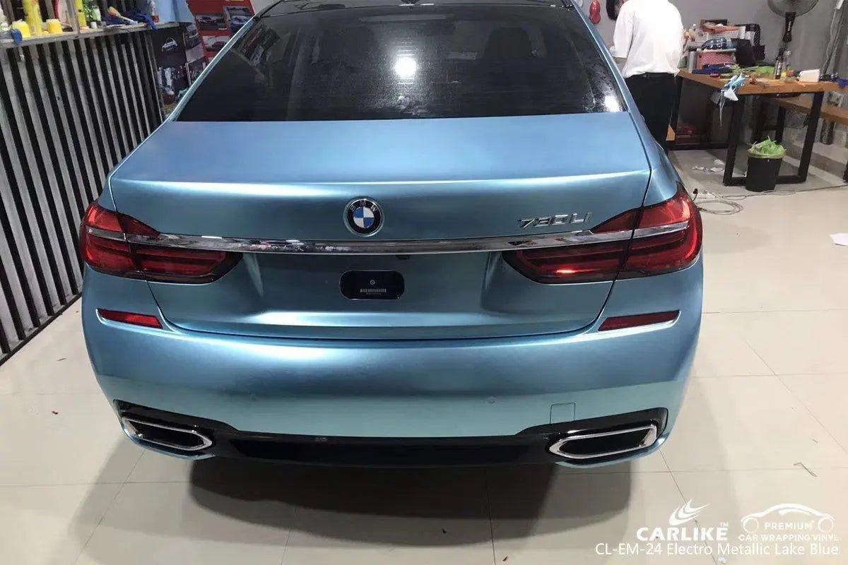 CARLIKE CL-EM-24 Matte Electro Metallic Lake Blue Vinyl - CARLIKE WRAP