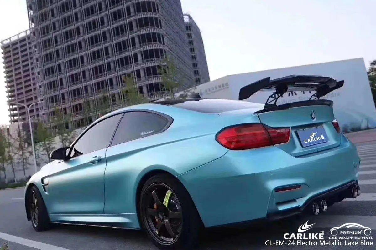 CARLIKE CL-EM-24 Matte Electro Metallic Lake Blue Vinyl - CARLIKE WRAP