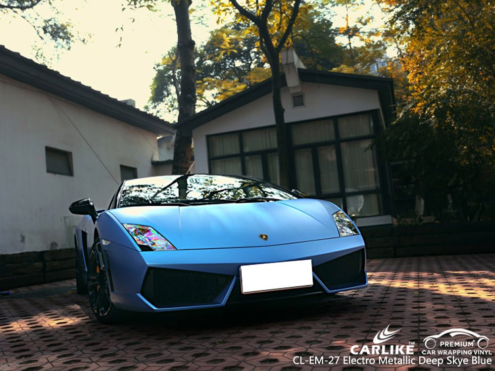 CARLIKE CL-EM-27 Matte Electro Metallic Deep Sky Blue Vinyl - CARLIKE WRAP
