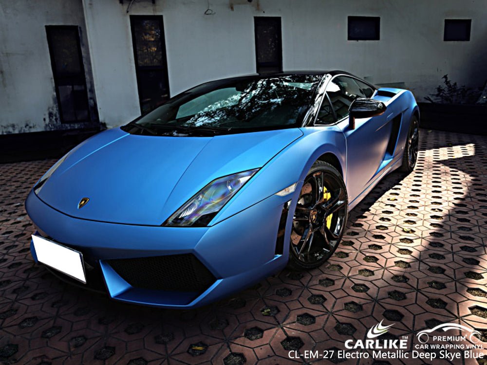 CARLIKE CL-EM-27 Matte Electro Metallic Deep Sky Blue Vinyl - CARLIKE WRAP