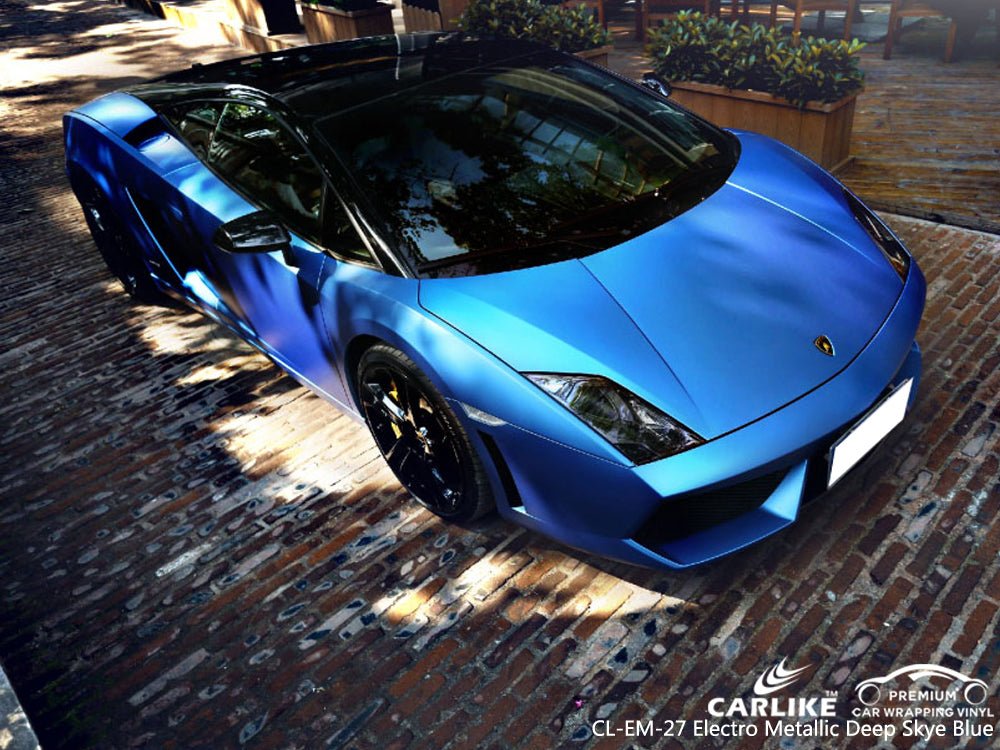 CARLIKE CL-EM-27 Matte Electro Metallic Deep Sky Blue Vinyl - CARLIKE WRAP