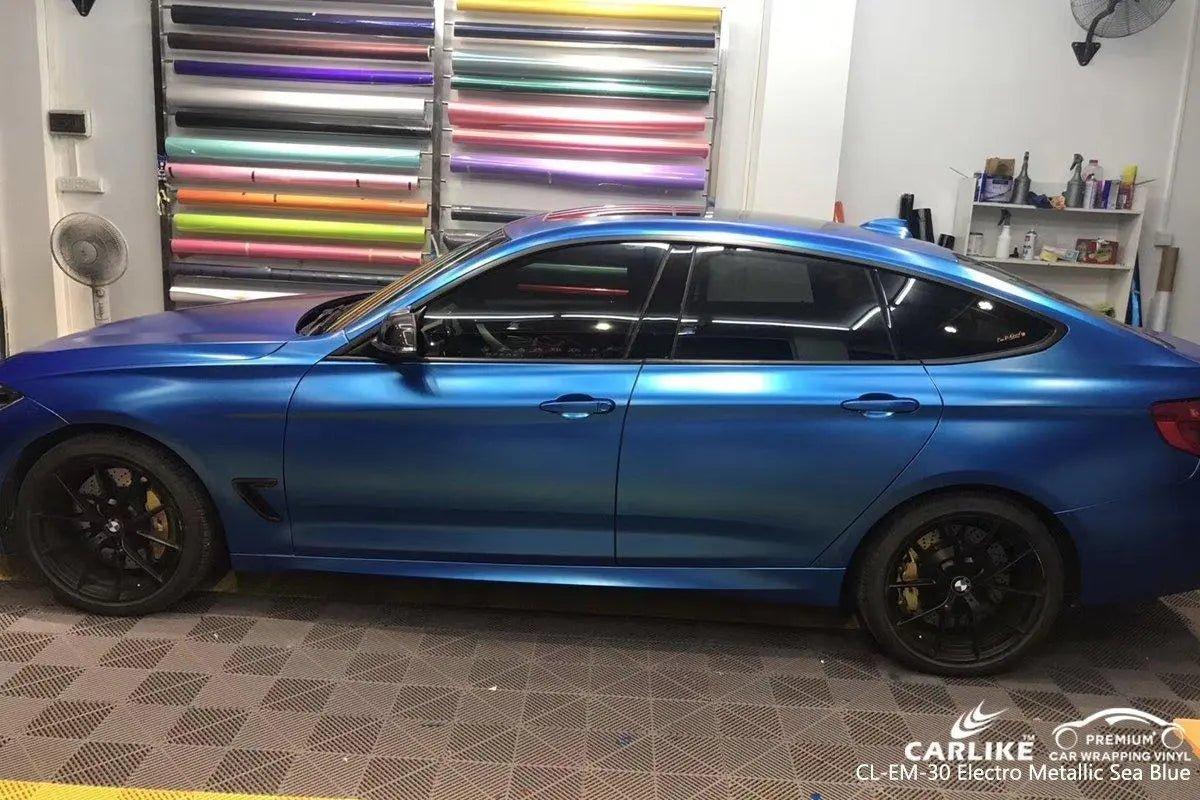 CARLIKE CL-EM-30 Matte Electro Metallic Sea Blue Vinyl - CARLIKE WRAP
