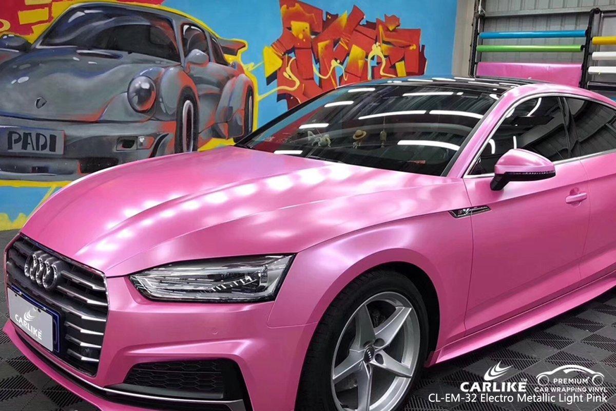 CARLIKE CL-EM-32 Matte Electro Metallic Light Pink Vinyl - CARLIKE WRAP