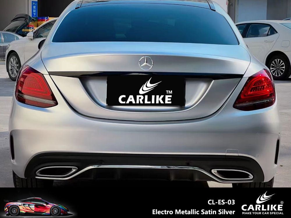 CARLIKE CL-ES-03 Electro Metallic Satin Silver Vinyl - CARLIKE WRAP