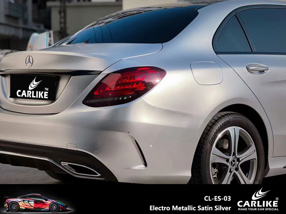 CARLIKE CL-ES-03 Electro Metallic Satin Silver Vinyl - CARLIKE WRAP