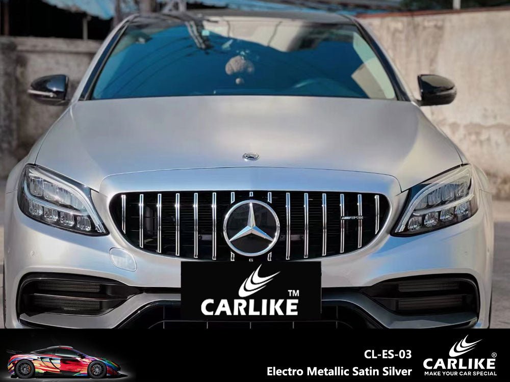 CARLIKE CL-ES-03 Electro Metallic Satin Silver Vinyl - CARLIKE WRAP
