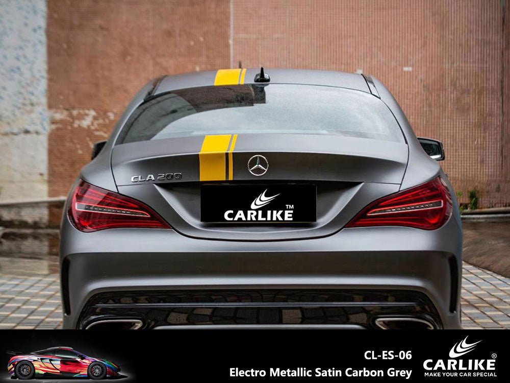 CARLIKE CL-ES-06 Electro Metallic Satin Carbon Grey Vinyl - CARLIKE WRAP