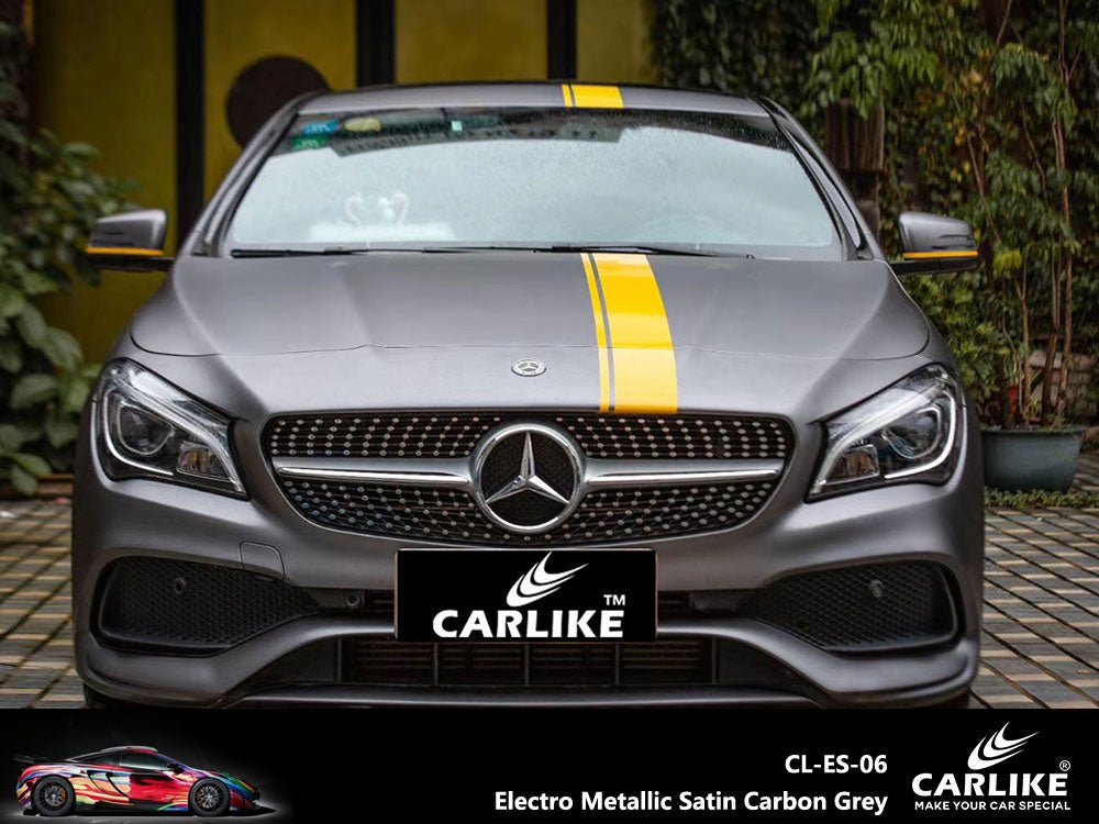 CARLIKE CL-ES-06 Electro Metallic Satin Carbon Grey Vinyl - CARLIKE WRAP