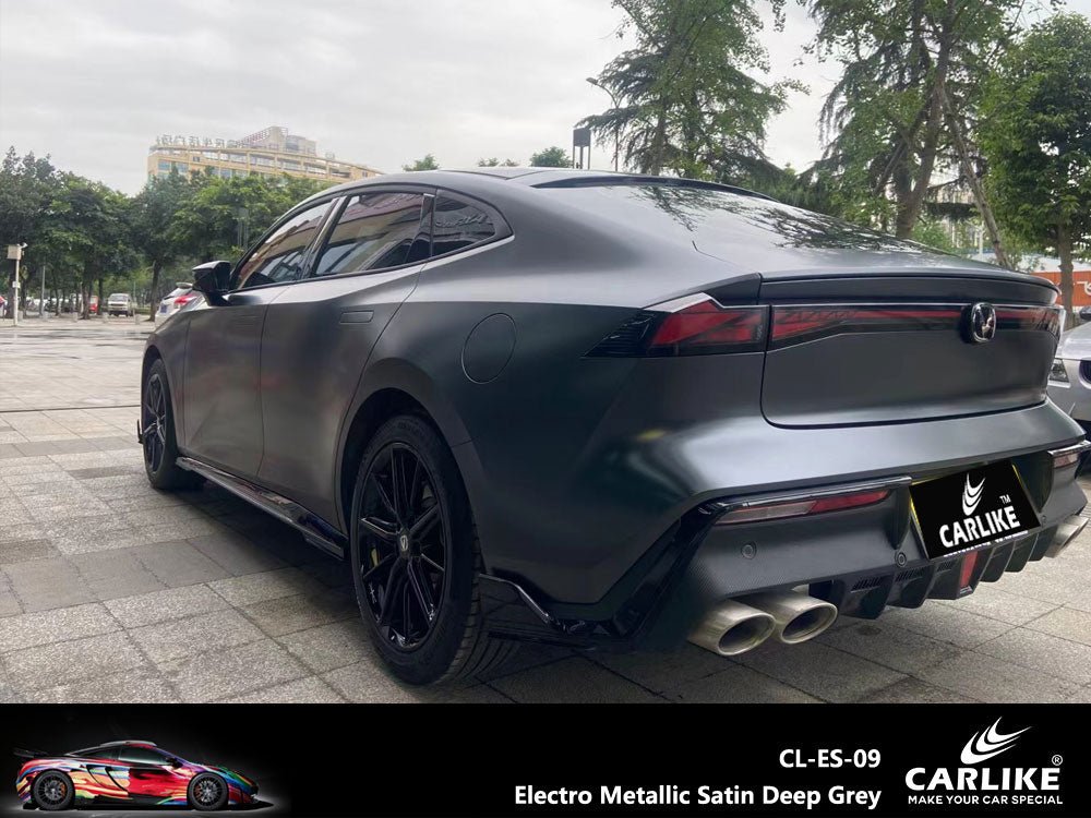 CARLIKE CL-ES-09 Electro Metallic Satin Deep Grey Vinyl - CARLIKE WRAP