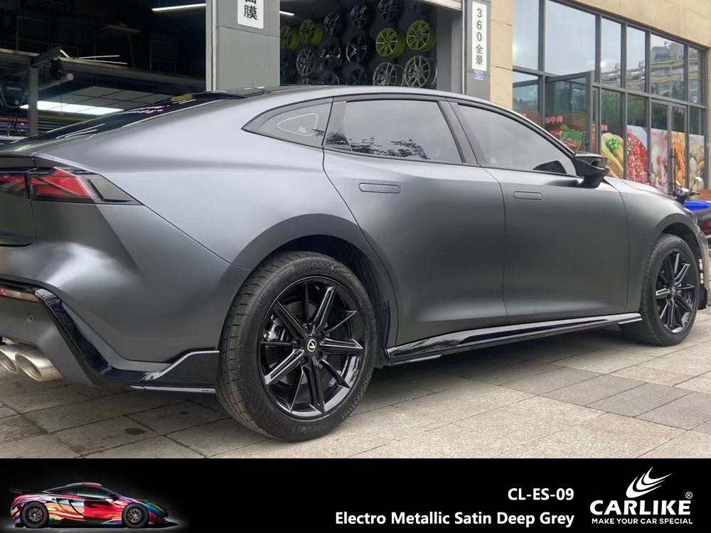 CARLIKE CL-ES-09 Electro Metallic Satin Deep Grey Vinyl - CARLIKE WRAP
