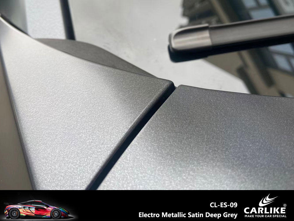 CARLIKE CL-ES-09 Electro Metallic Satin Deep Grey Vinyl - CARLIKE WRAP