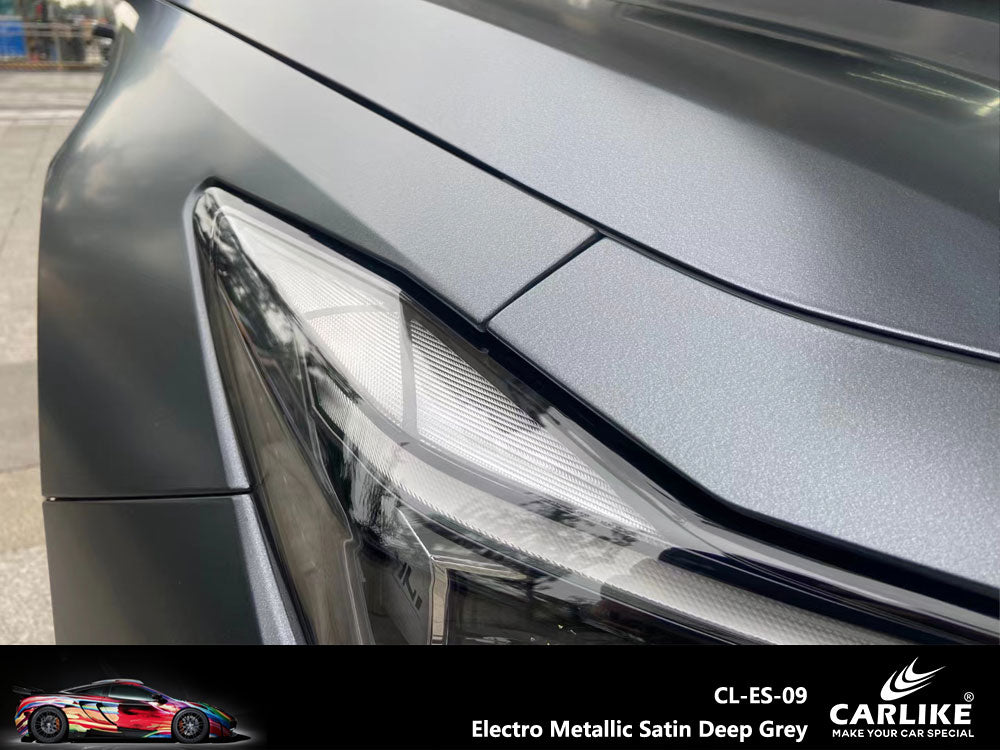 CARLIKE CL-ES-09 Electro Metallic Satin Deep Grey Vinyl - CARLIKE WRAP