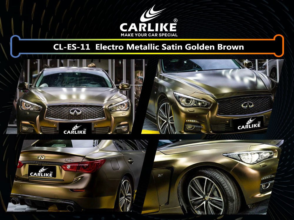 Electro Metallic Satin Golden Brown Vinyl Car Body Wrapping – CARLIKE WRAP