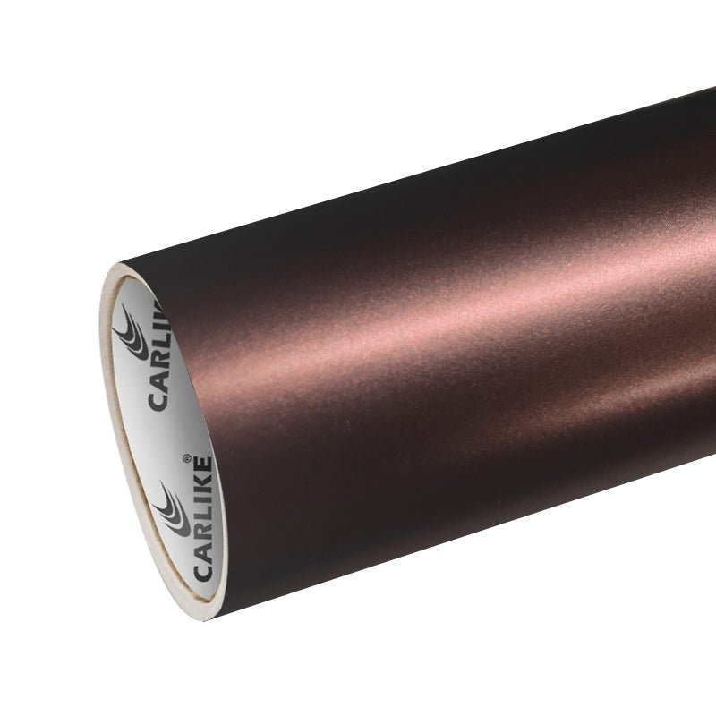 CARLIKE CL-ES-12 Electro Metallic Satin Burgundy Red Vinyl - CARLIKE WRAP