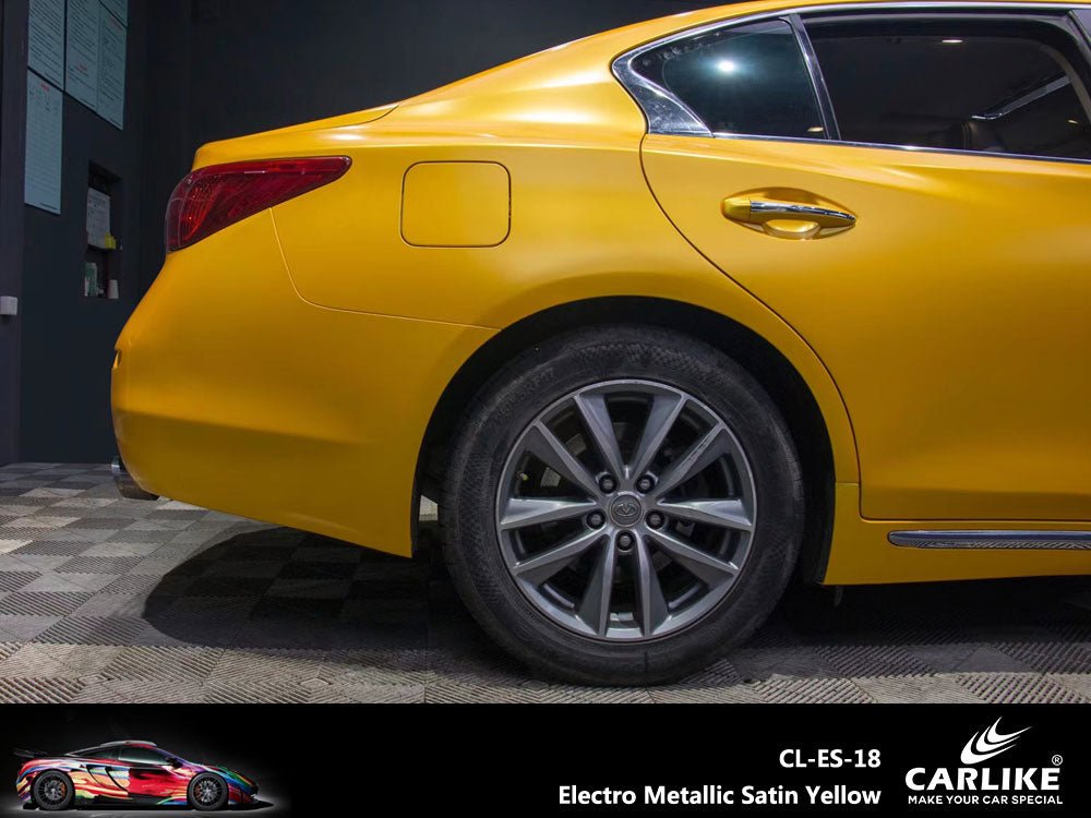 CARLIKE CL-ES-18 Electro Metallic Satin Yellow Vinyl - CARLIKE WRAP