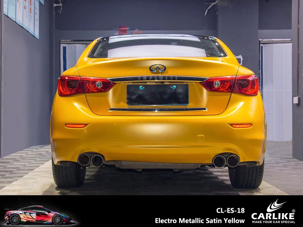 CARLIKE CL-ES-18 Electro Metallic Satin Yellow Vinyl - CARLIKE WRAP