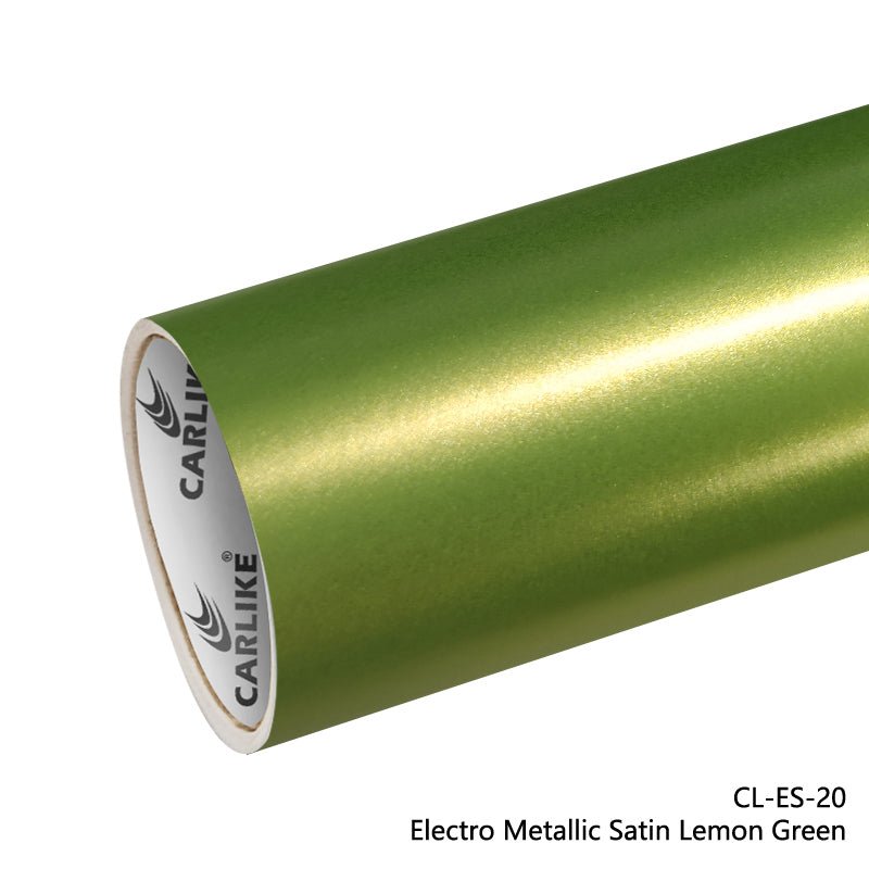 CARLIKE CL-ES-20 Electro Metallic Satin Lemon Green Vinyl - CARLIKE WRAP