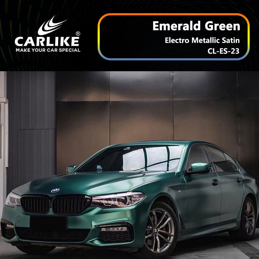 CARLIKE CL-ES-23 Electro Metallic Satin Emerald Green Vinyl - CARLIKE WRAP