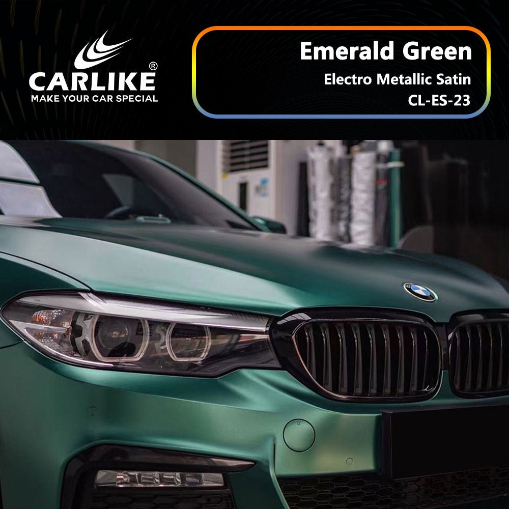 CARLIKE CL-ES-23 Electro Metallic Satin Emerald Green Vinyl - CARLIKE WRAP
