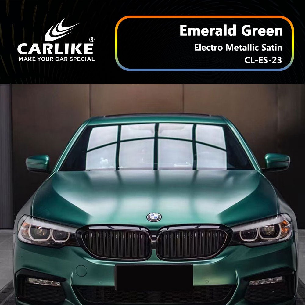 CARLIKE CL-ES-23 Electro Metallic Satin Emerald Green Vinyl - CARLIKE WRAP