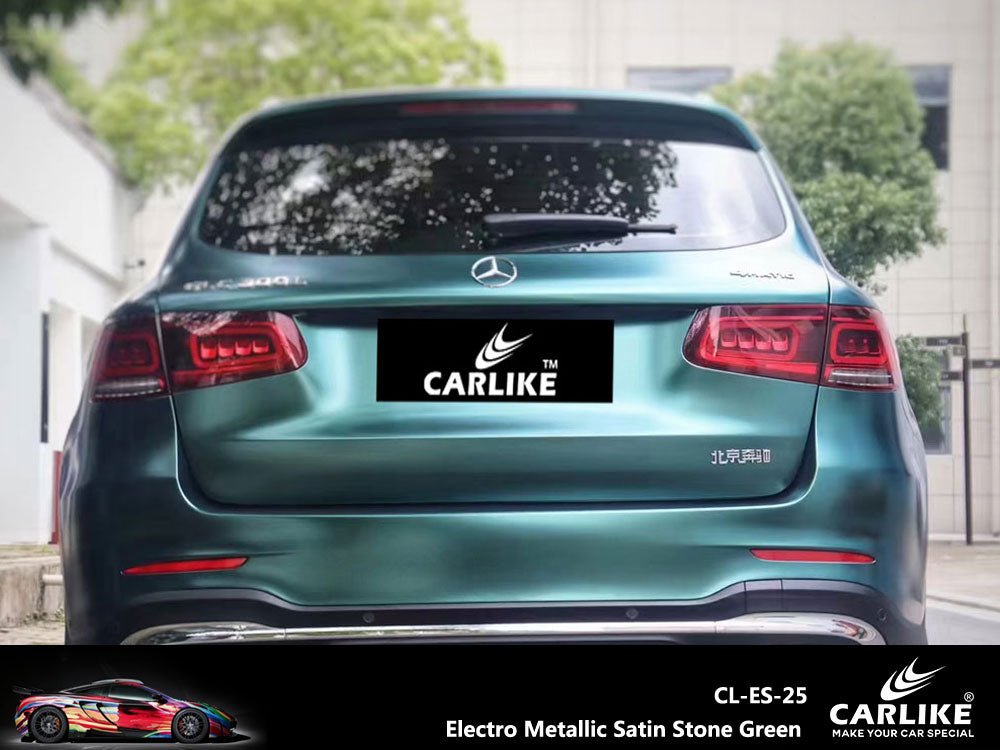 CARLIKE CL-ES-25 Electro Metallic Satin Stone Green Vinyl - CARLIKE WRAP