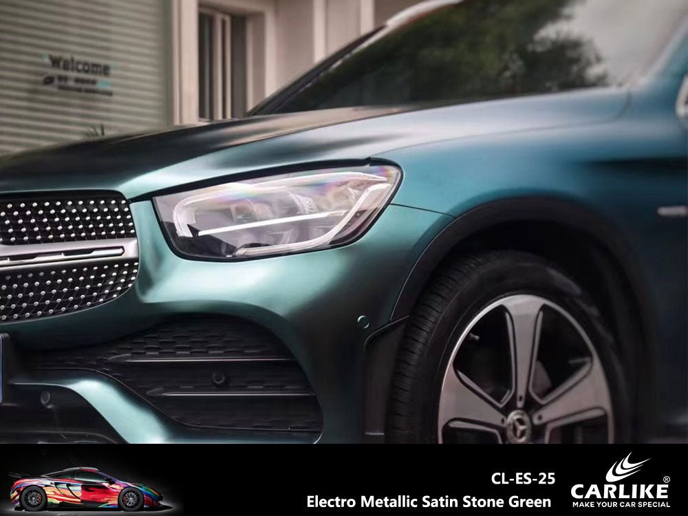 CARLIKE CL-ES-25 Electro Metallic Satin Stone Green Vinyl - CARLIKE WRAP