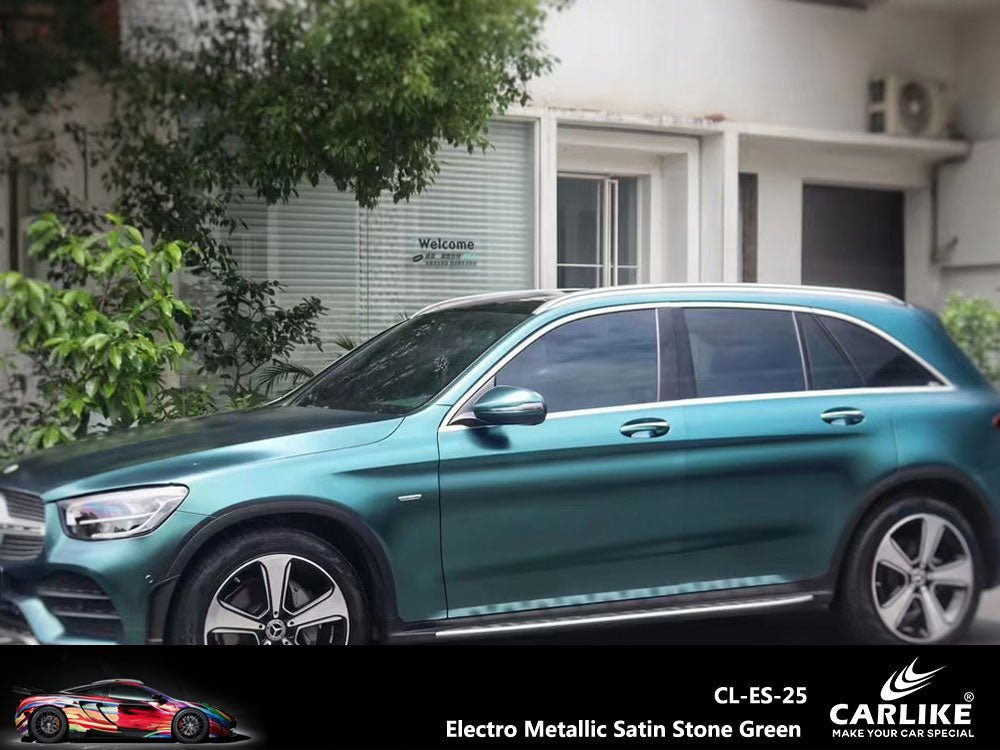 CARLIKE CL-ES-25 Electro Metallic Satin Stone Green Vinyl - CARLIKE WRAP