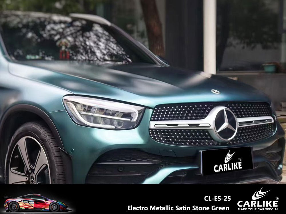CARLIKE CL-ES-25 Electro Metallic Satin Stone Green Vinyl - CARLIKE WRAP