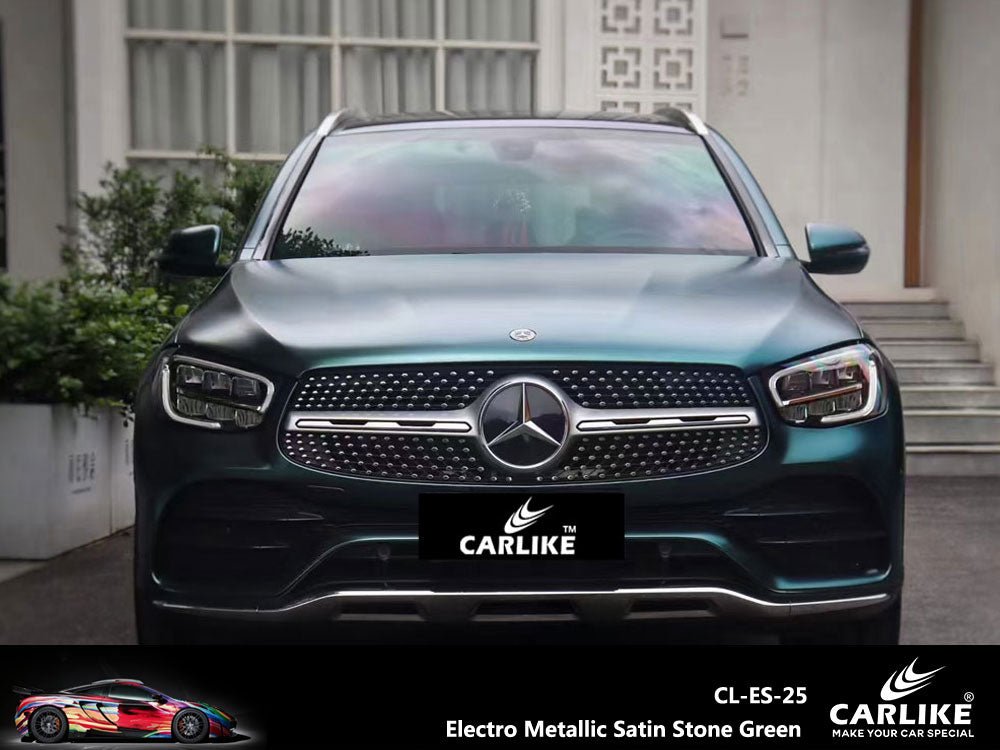 CARLIKE CL-ES-25 Electro Metallic Satin Stone Green Vinyl - CARLIKE WRAP