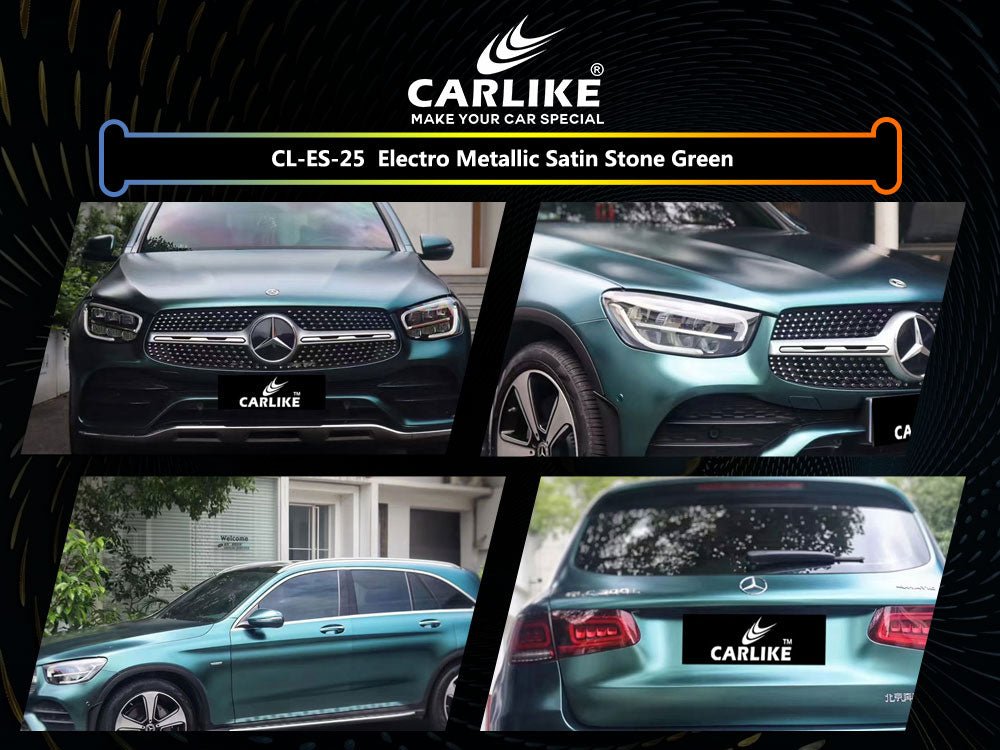 CARLIKE CL-ES-25 Electro Metallic Satin Stone Green Vinyl - CARLIKE WRAP