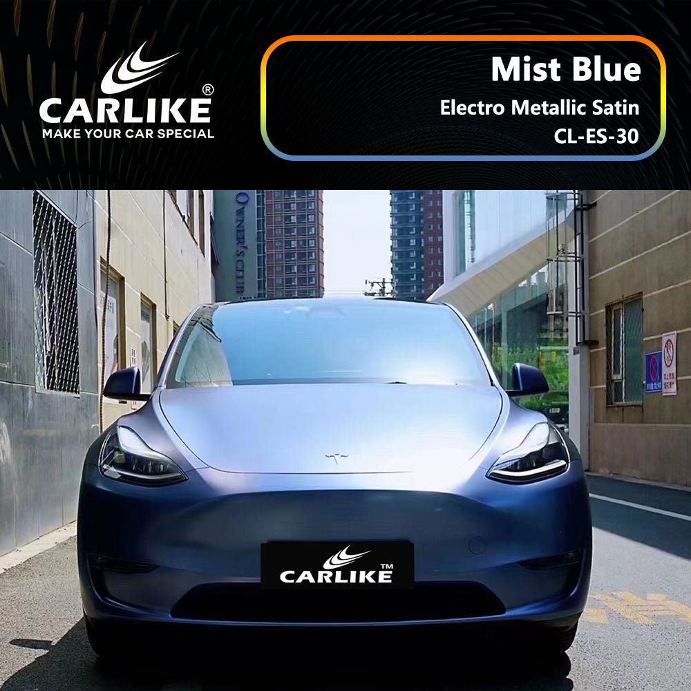CARLIKE CL-ES-30 Electro Metallic Satin Mist Blue Vinyl - CARLIKE WRAP