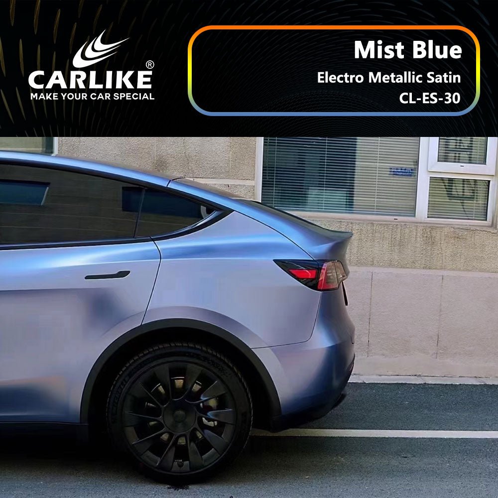 CARLIKE CL-ES-30 Electro Metallic Satin Mist Blue Vinyl - CARLIKE WRAP