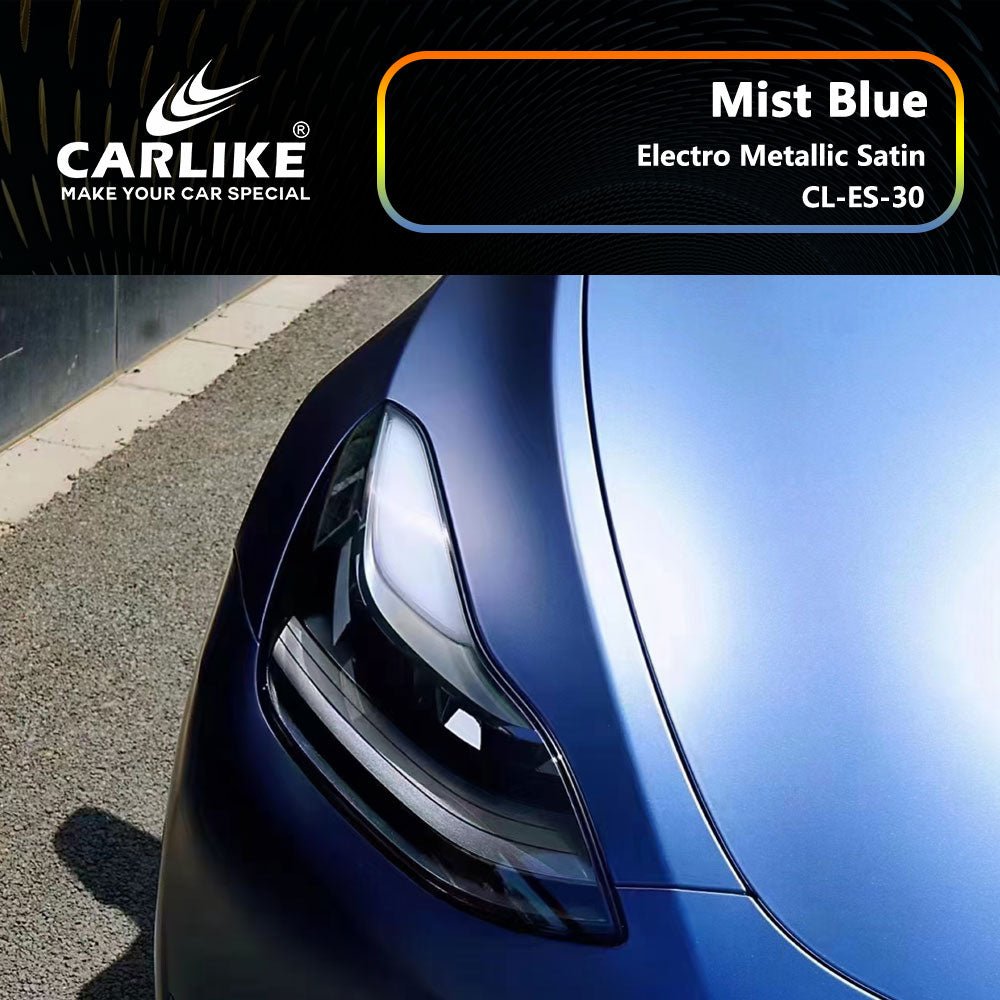 CARLIKE CL-ES-30 Electro Metallic Satin Mist Blue Vinyl - CARLIKE WRAP