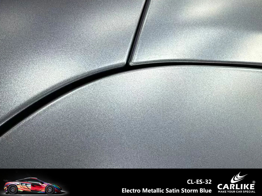 CARLIKE CL-ES-32 Electro Metallic Satin Storm Blue Vinyl - CARLIKE WRAP