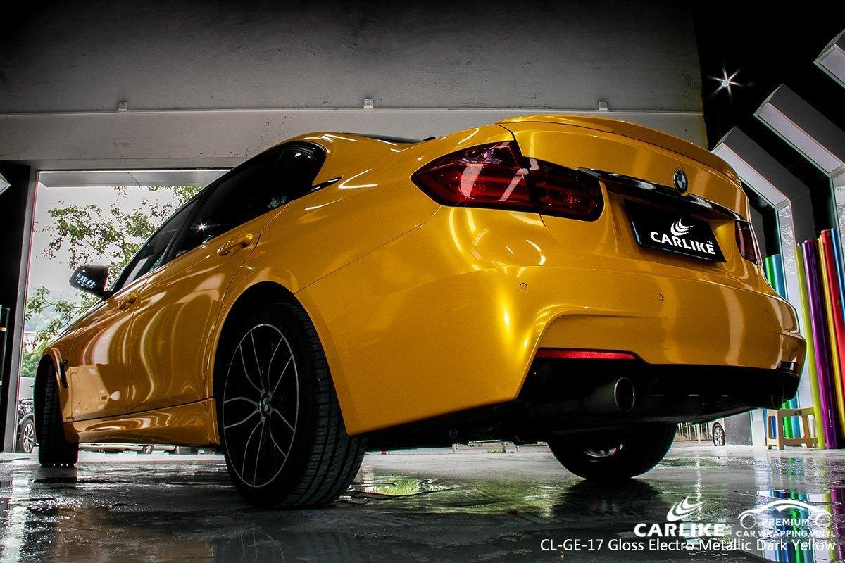 CARLIKE CL-GE-17 Gloss Electro Metallic Dark Yellow Vinyl - CARLIKE WRAP