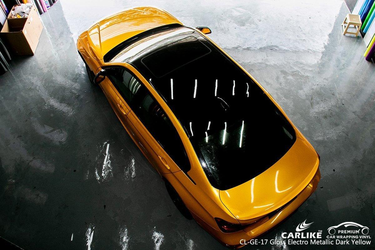 CARLIKE CL-GE-17 Gloss Electro Metallic Dark Yellow Vinyl - CARLIKE WRAP