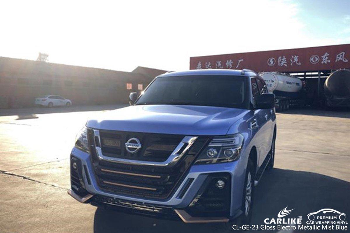 CARLIKE CL-GE-23 Gloss Electro Metallic Mist Blue Vinyl - CARLIKE WRAP