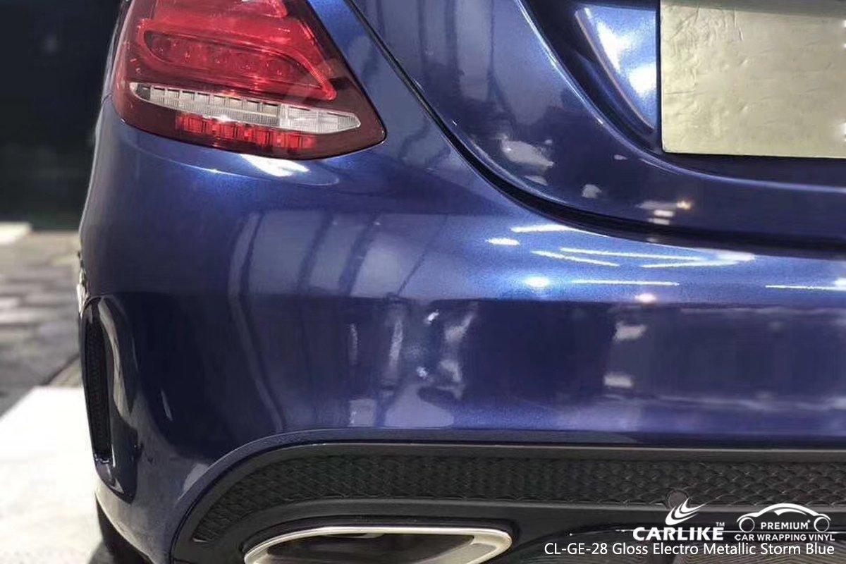 CARLIKE CL-GE-28 Gloss Electro Metallic Storm Blue Vinyl - CARLIKE WRAP