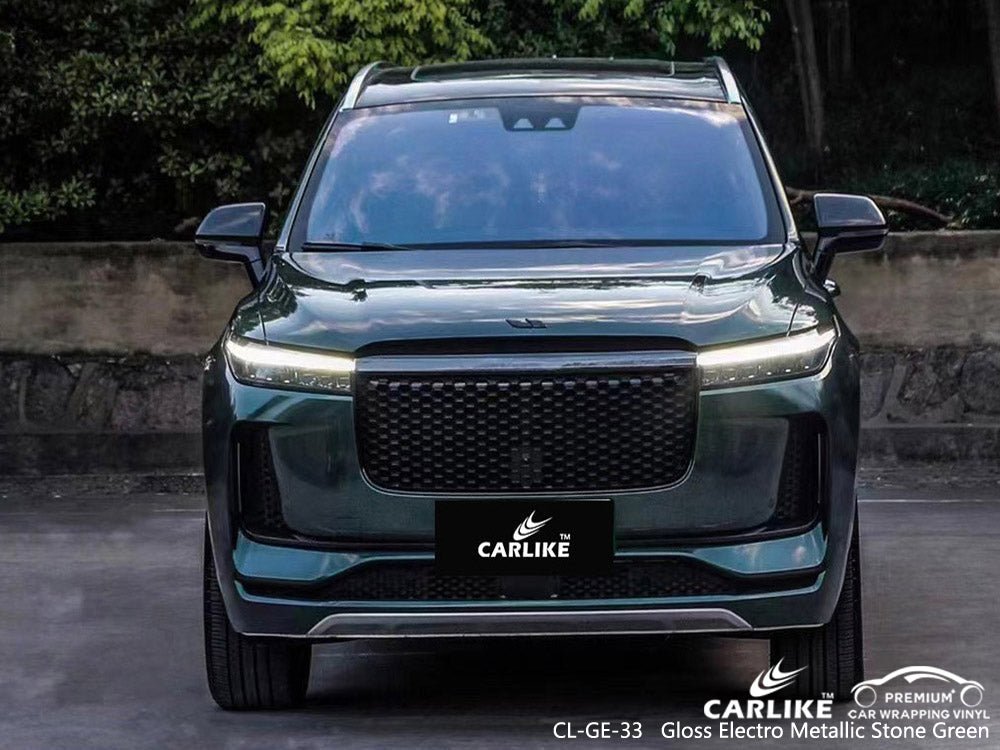 CARLIKE CL-GE-33 Gloss Electro Metallic Stone Green Vinyl - CARLIKE WRAP
