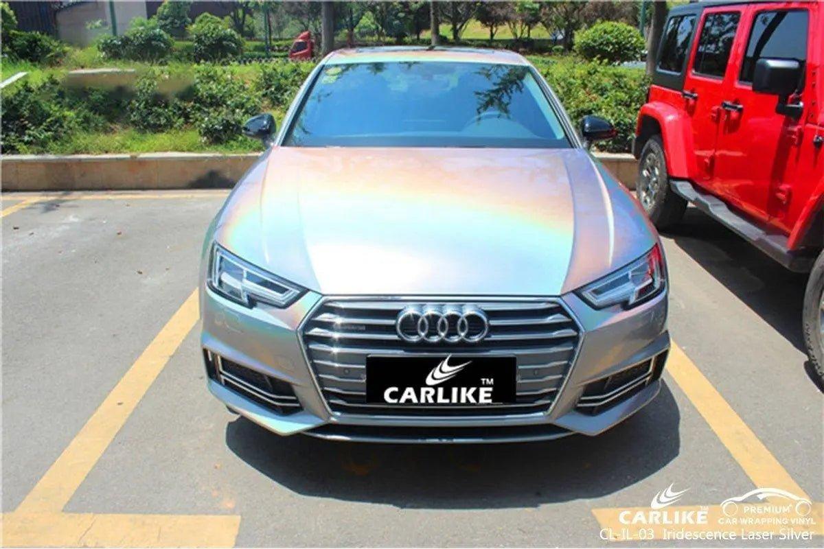 CARLIKE CL-IL-03 Iridescence Laser Silver Vinyl CARLIKE Car Wrapping Vinyl